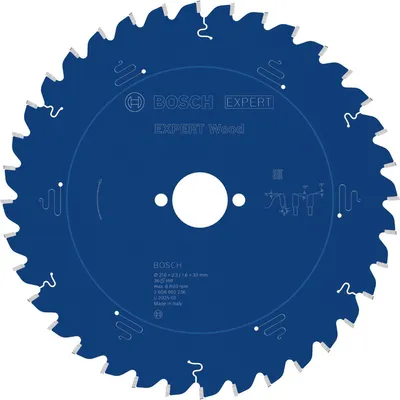 Image de Lame de scie circulaire Bosch EXPERT Wood, 216 x 30 mm, Z36