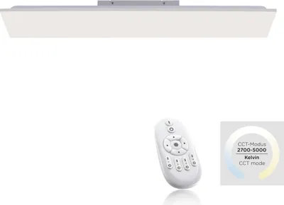 Zdjęcie produktu dla Plafon LED prostokątny z pilotem CANVAS biały 29W Odcienie bieli 2500lm metal wym:6,2x25x100cm IP20 Paul Neuhaus