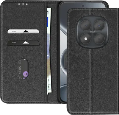 Zdjęcie produktu dla Avizar, etui Chesterfield Redmi Note 15 Pro 5G z podstawką, czarne