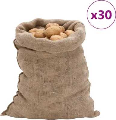 Obrázek produktu pro Jutové pytle 30 ks 60x105 cm 100% juta 220 g/m²