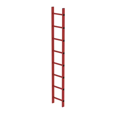 Produktbild von MUNK Schachtleiter aus GFK 300mm breit 8 Sprossen 2,24m lang