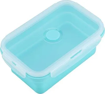 Produktbild von Silikon-Lunchboxen, faltbare Lagerbehälter Lebensmittel, mikrowellenbezogene Behältermahlzeiten, Mikrowelle, Gefrierschrankpicknickreisen (1200 ml)