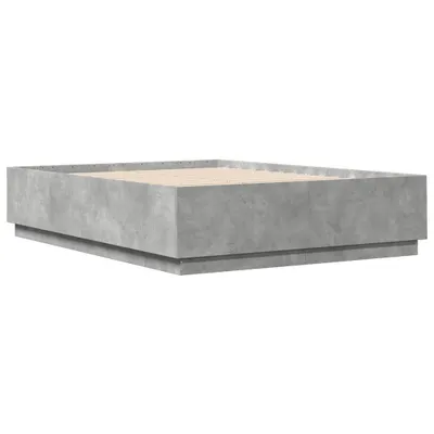 Produktbild von Bettgestell Betongrau 160x200 cm Holzwerkstoff