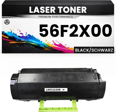 Produktbild von Toner 56F2X00 für Lexmark Tonerkartusche Schwarz hochwertige Premium Alternative MS421dn/421dw/521dn/621dn/622de MX421ade/521de/521ade MS421dw