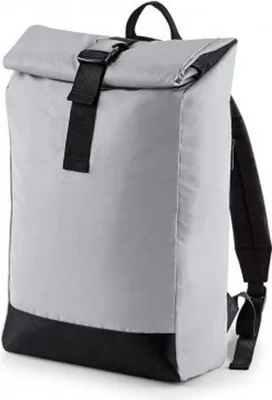 Produktbild von BagBase BG138 | Reflective Roll-Top Backpack 26 x 43 x 13 cm - Farbe: Silver Reflective - Größe: 26 x 43 x 13 cm