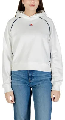Produktbild von Tommy Hilfiger Jeans 518372 Damen Kapuzenpullover Weiß : Größe - S Größe: S