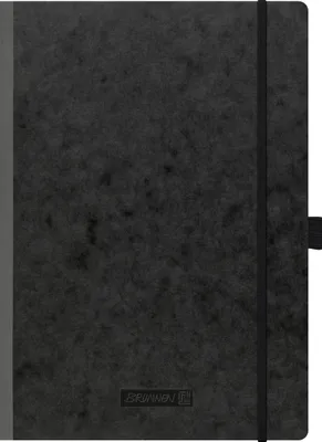 Produktbild von Brunnen Notizbuch Premium Kladde A4 punktiert Gummizug sw