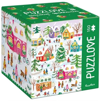 Obrázok produktu pre Puzzle s 150 dielikmi, motív: Zimné stretnutia, značka: CzuCzu Puzzlove