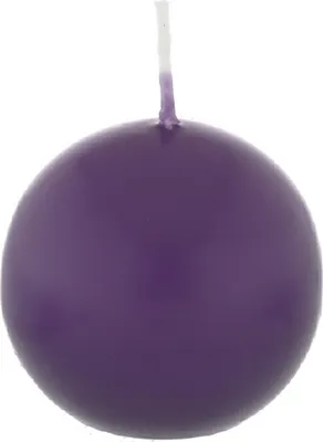 Produktbild von Kugelkerzen Violett, Ø 40 mm, 12 Stück, dt. Kerzen in RAL Kerzenqualität, Kein rußen und tropfen