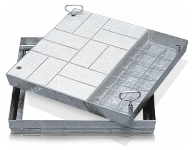Produktbild von Zarges Schachtabdeckung aus Stahl mit Wanne 800 mm x 800 mm
