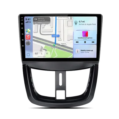 Produktbild von Hexinex 9'' Android 15 Autoradio Carplay Android Auto 2+64GB Für Peugeot 207 2006-2015 GPS Navi WiFi BT SWC FM RDS DSP 2DIN USB DAB+