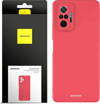 Produktbild von Spacecase Silikonhülle Redmi Note 10 Pro rot