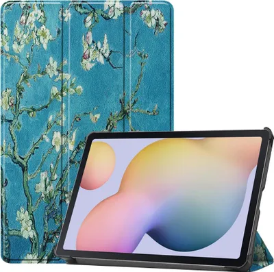 Produktbild von Samsung Galaxy Tab S7 / S8 Hülle - Tri-Fold Ständer Klapphülle - Blüte