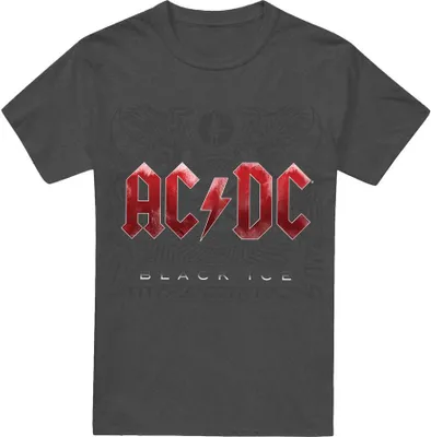 Produktbild von AC/DC - "Black Ice" T-Shirt für Herren/Damen Uni TV17414 (L) (Holzkohle)