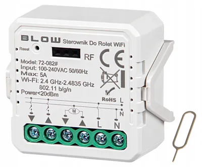 Obrázek produktu pro Smart dálkové ovládání rolet BLOW 72-082, WiFi TUYA