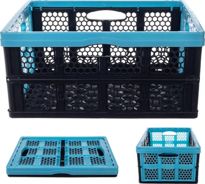 Produktbild von KADAX faltbare Kofferraumbox, Einkaufskorb, Faltbehälter, 32 l, groß, stabil