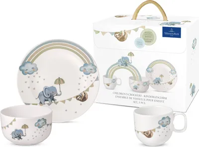 Produktbild von Villeroy & Boch Kindergeschirr Boho Kids Walk like an Elephant 3-teilig