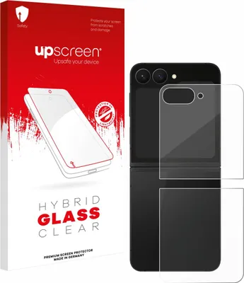 Produktbild von upscreen Schutzglas für Samsung Galaxy Z Flip 7 FE (Rückseite) Schutzfolie Panzer Folie Glas Display Schutz klar