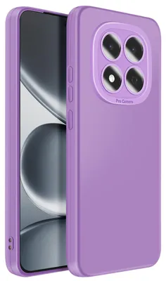 Obrázek produktu pro Avizar, silikonové pouzdro s vyvýšeným okrajem pro fotoaparát pro Xiaomi Redmi Note 15 Pro 5G, fialové