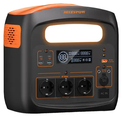 Productafbeelding van Draagbare powerbank, batterij met hoge capaciteit, robuust ontwerp, 1800W, 1024Wh