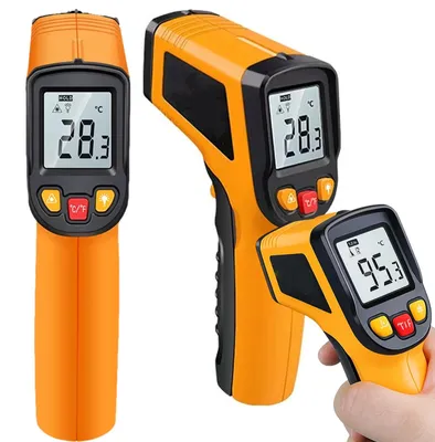 Produktbild von Infrarot Thermometer Laser Thermometer Pyrometer berührungslos Oberflächentemperaturmesser 50 bis 550°C LCD