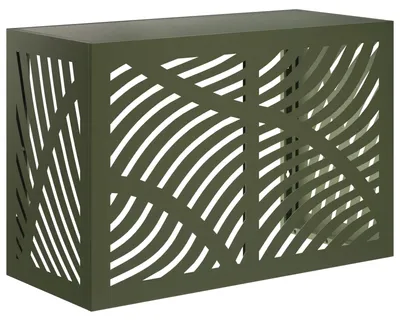 Zdjęcie produktu dla vidaXL Osłona klimatyzacji oliwkowozielona 90 x 40 x 60 cm stalowa