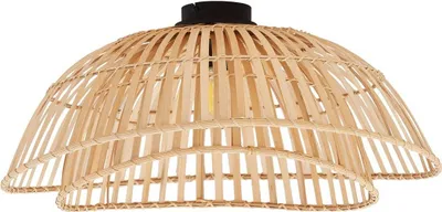 Produktbild von Lindby Deckenleuchte Ilajus, Ø 64 cm, Bambus, E27