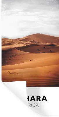 Produktbild von MuchoWow® Wandtattoo Wandsticker Wandaufkleber Afrika - Sand - Düne 20x40 cm Selbstklebend und Repositionierbar - Selbstklebend - Fototapeten