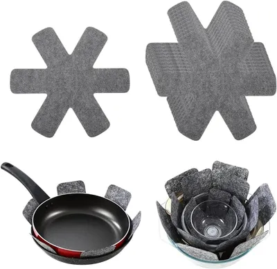 Obrázok produktu pre Chrániče panvíc 26 cm, súprava 10 ks, plsť, pre panvice, organizácia kuchyne