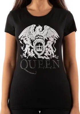 Produktbild von Queen - "Diamante" T-Shirt für Damen RO1796 (XXL) (Schwarz)