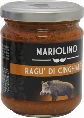 Immagine prodotto di Ragù di cinghiale 212 ml. - Mariolino Sughi