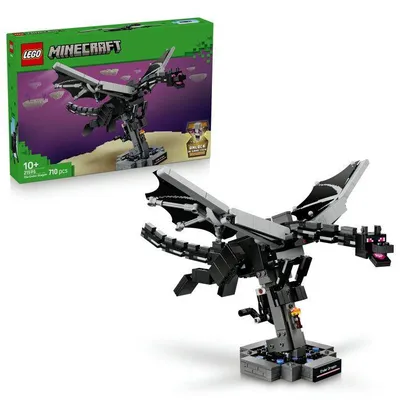 Zdjęcie produktu dla LEGO Minecraft 21595 Smok z Enderu – interaktywny zestaw dla chłopców i dziewczynek w wieku 10 lat