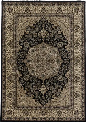 Produktbild von Teppich Läufer Wohnzimmer Schwarz 80x150 Orientalisches Design