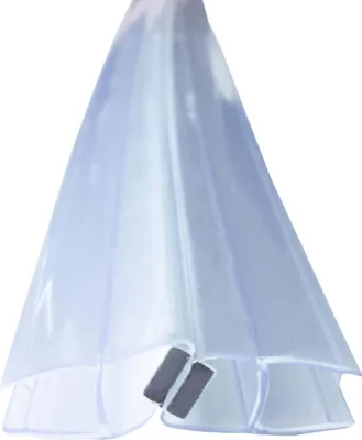 Produktbild von Bagnoxx 2x 2m Duschdichtung versetzt, Magnet Dichtung für Duschkabine, 8mm Glasstärke, 135 & 180 Grad, transparent, magnetische Duschtürdichtung an Glastür oder Schiebetür, einseitige Öffnung