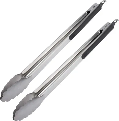 Produktbild von Westmark Grillzangen, 2 Stück, Länge: je 40 cm, mit gummierten Griffen, Rostfrei