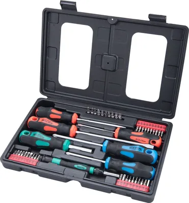 Produktbild von Šroubováky a hroty sada 47ks , 1/4" hroty a 4mm mini hroty, CrV