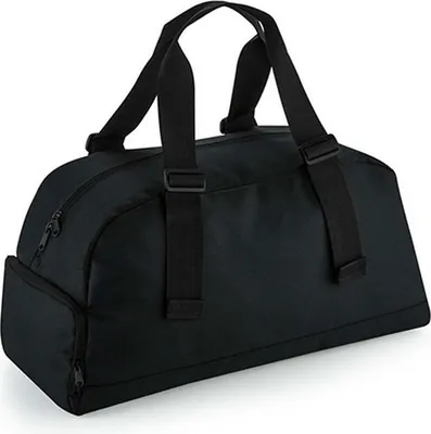 Produktbild von BagBase BG278 | Recycled Essentials Holdall Sporttasche - Farbe: Black - Größe: 55 x 28 x 25 cm