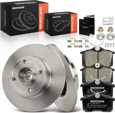 Obrázok produktu pre Frankberg 2x brzdové kotúče 4x brzdové doštičky zadná náprava pre Renault Clio III Grandtour Megane II Coupé-Cabriolet