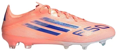 Immagine prodotto di Scarpe da calcio Adidas F50 Pro, colorazione "Beam Orange / Lucid Blue / Cloud White", da uomo