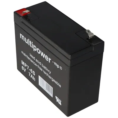 Produktbild von Multipower MP7-6S, WP7-6S Akku Blei PB 6Volt 7Ah