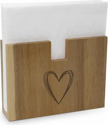Produktbild von PPD Pure Heart Nap holder nature, Serviettenhalter, Serviettenständer, Holz, 186301916