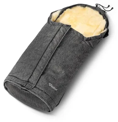 Produktbild von Fellhof Kinderwagenfellsack Fußsack HOCHSÖLDEN graphit-melange