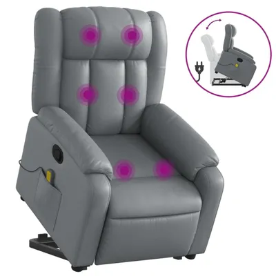 Obrázok produktu pre VidaXL 3205274, Umelá koža, Šedá, Pena, 110 kg, 780 mm, 920 mm