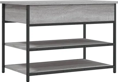 Obrázok produktu pre vidaXL Lavica na topánky sivá Sonoma 70x42,5x50 cm Materiál na báze dreva