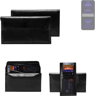Produktbild von K-S-Trade Handy Hülle kompatibel mit Hotwav Note 13 Schutz Hülle Tasche Schutz Case Handytasche Kunstleder schwarz, 1x