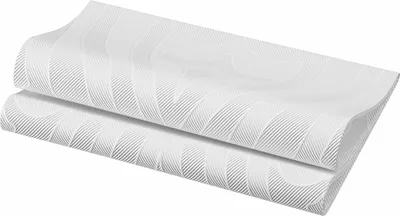 Produktbild von Duni Elegance Servietten Lily weiß 40x40cm 40 Stück