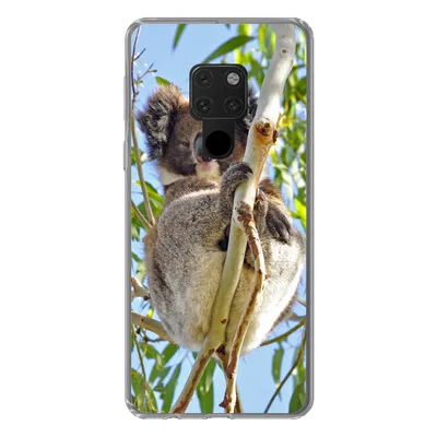 Produktbild von MuchoWow® Handyhülle Schutzhülle Hülle für Huawei P40 Lite Koala - Luft - Zweige - Jungen - Mädchen Silikon Softcase Handy Hülle - Handy