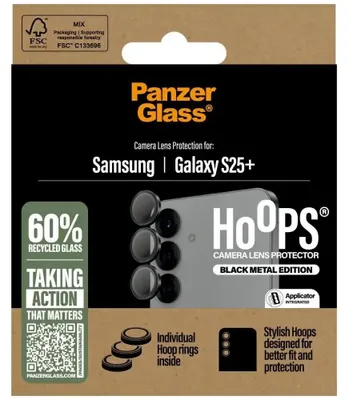 Produktbild von PanzerGlass Hoops Black  Lens Protector Samsung  S25+