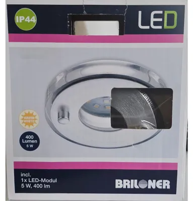 Produktbild von Briloner LED Einbauleuchte Aluminium IP44 5W 400lm Warmweiß Ø85mm Einbaustrahler