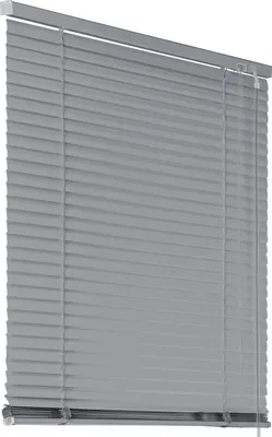 Produktbild von Deco4Me Alu Jalousie – Aluminium Jalousette mit Seilzug & Drehstab, Sichtschutz – 60 x 130 cm, Silber